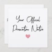 妊娠パーソナライズされた発表 サンキューカード (正面/裏面)