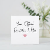 妊娠パーソナライズされた発表 サンキューカード (スタンド正面)