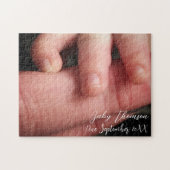 妊娠パーソナライズされた発表 ジグソーパズル (横)