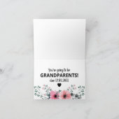 妊娠パーソナライズされた発表（祖父母） 案内状 (内部)