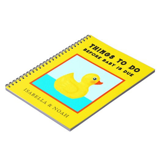 妊娠パーソナライズされた贈与 ノートブック (左側)