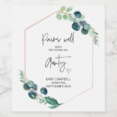 妊娠ベビー発表おばさん新しい叔母W ワインラベル (シングルラベル)