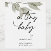 妊娠ベビー発表ミニベビーママWiになる ワインラベル (シングルラベル)