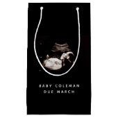 妊娠ベビー超音波写真 スモールペーパーバッグ (正面)