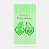 妊娠ポップ・アートの準備グリーンピーベイビーシャワーカスタム (正面)