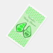 妊娠ポップ・アートの準備グリーンピーベイビーシャワーカスタム (コーナー)