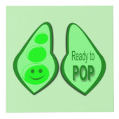 妊娠ポップ・アートの準備Green Pea写真アップロード フォトキューブ (右)