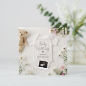 妊娠ミニマルモダン発表 招待状 (スタンド正面)