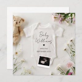 妊娠ミニマルモダン発表 招待状