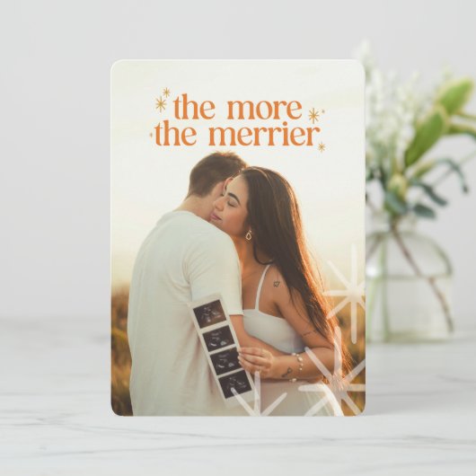 妊娠ミニマル発表クリスマスカード シーズンカード (スタンド正面)