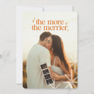 妊娠ミニマル発表クリスマスカード シーズンカード