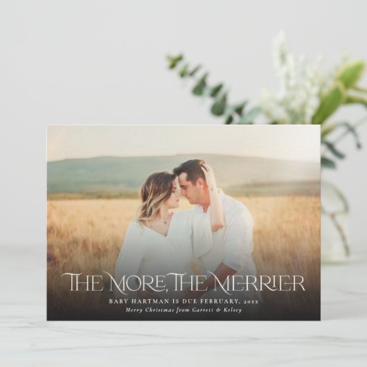 妊娠メリーのクリスマス写真を発表 シーズンカード (スタンド正面)