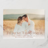 妊娠メリー写真の発表 箔シーズンカード (正面)