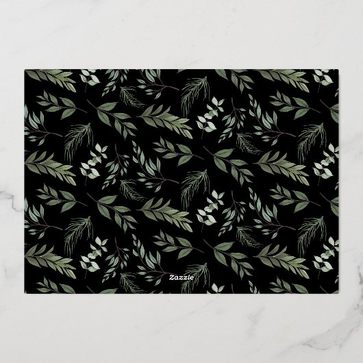 妊娠メリー写真の発表 箔シーズンカード (裏面)