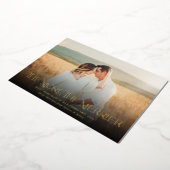 妊娠メリー写真の発表 箔シーズンカード (回転した状態)