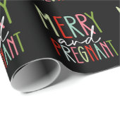 妊娠メリー妊娠クリスマス・ママ ラッピングペーパー (ロールコーナー)