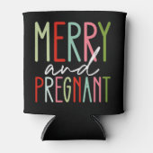妊娠メリー妊娠クリスマス・ママ 缶クーラー (正面)