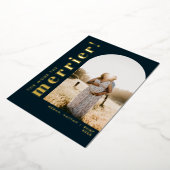 妊娠メリー海軍アーチ写真 箔シーズンカード (回転した状態)