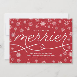 妊娠メリー発表クリスマスカード シーズンカード