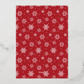 妊娠メリー発表ホイルホリデーカード 箔シーズンカード (裏面)