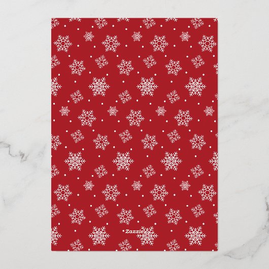 妊娠メリー発表ホイルホリデーカード 箔シーズンカード (裏面)