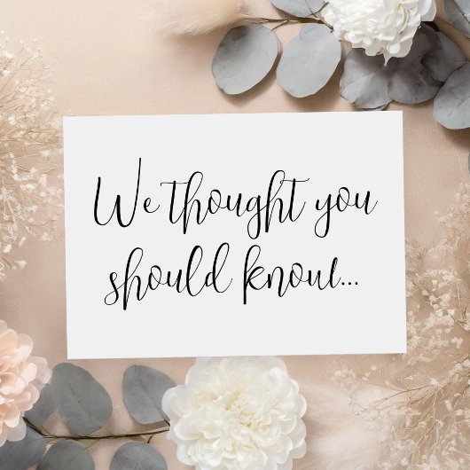 妊娠モダン告知カード 案内状