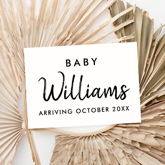 妊娠モダン告知カード 案内状