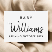 妊娠モダン告知カード 案内状