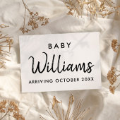 妊娠モダン告知カード 案内状