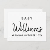 妊娠モダン発表 案内ポストカード (正面/裏面)