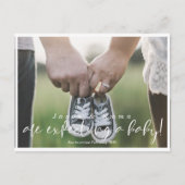 妊娠モダン通知はがき 案内ポストカード (正面)