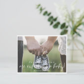 妊娠モダン通知はがき 案内ポストカード (スタンド正面)