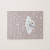 妊娠ユニーク発表パズルピンク ジグソーパズル (横)