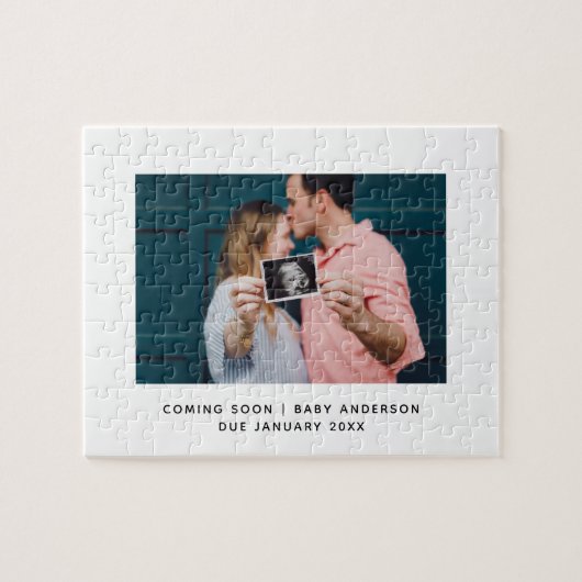 妊娠ユニーク発表来の写真 ジグソーパズル (横)