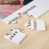 妊娠ユニーク発表来の写真 ジグソーパズル (側面)