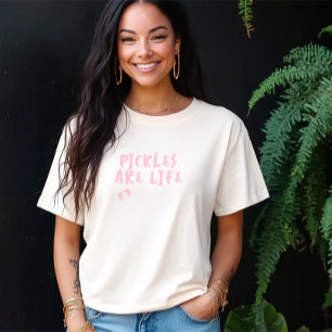 妊娠ユーモアのある指紋ピンクシャツ トライブレンドＴシャツ