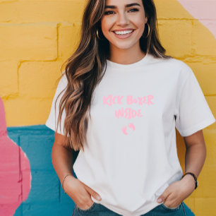 妊娠ユーモアのある指紋 Tシャツ