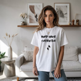 妊娠ユーモアのある指紋 Tシャツ