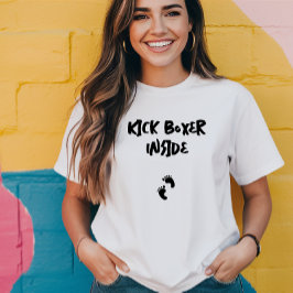 妊娠ユーモアのある指紋 Tシャツ