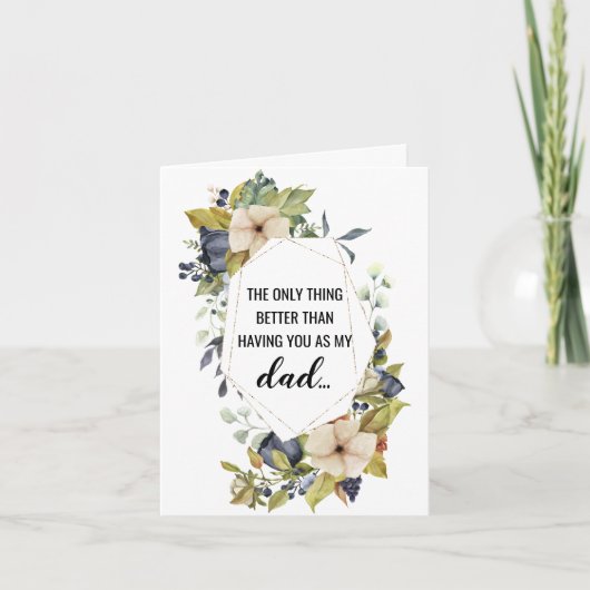 妊娠リビールカードパパ 案内状 (正面)