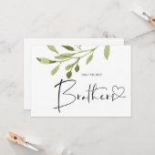 妊娠リビールブラザーベビー告知カード カード (正面/裏面インサイチュ)