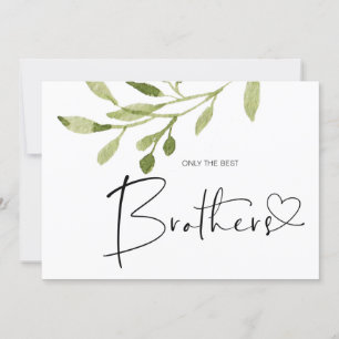 妊娠リビールブラザーベビー告知カード カード