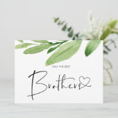 妊娠リビールブラザー新生児緑 カード (スタンド正面)