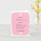 妊娠レシピカード カード (黄色い花)