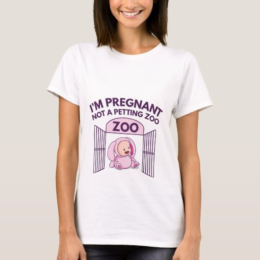 妊娠中です Tシャツ (正面)