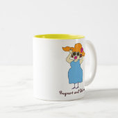 妊娠中で素晴らしいコーヒーマグ ツートーンマグカップ (正面右)