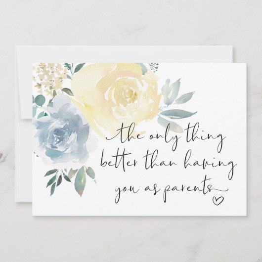 妊娠中に新しい祖父母が現れる カード (正面)