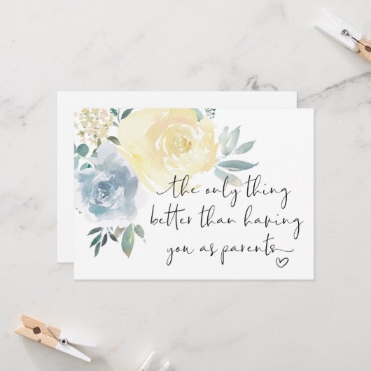 妊娠中に新しい祖父母が現れる カード (正面/裏面インサイチュ)