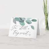 妊娠中に祖父母が妊娠していることが明らかに カード (正面)