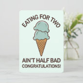 妊娠中に2人分食べるのは案外悪くないユーモアあふれるアイスクリーム 招待状 (スタンド正面)